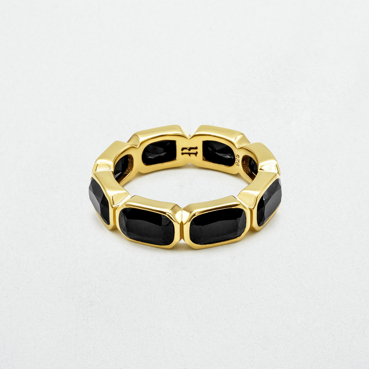 Haven Onyx Ring | Gold